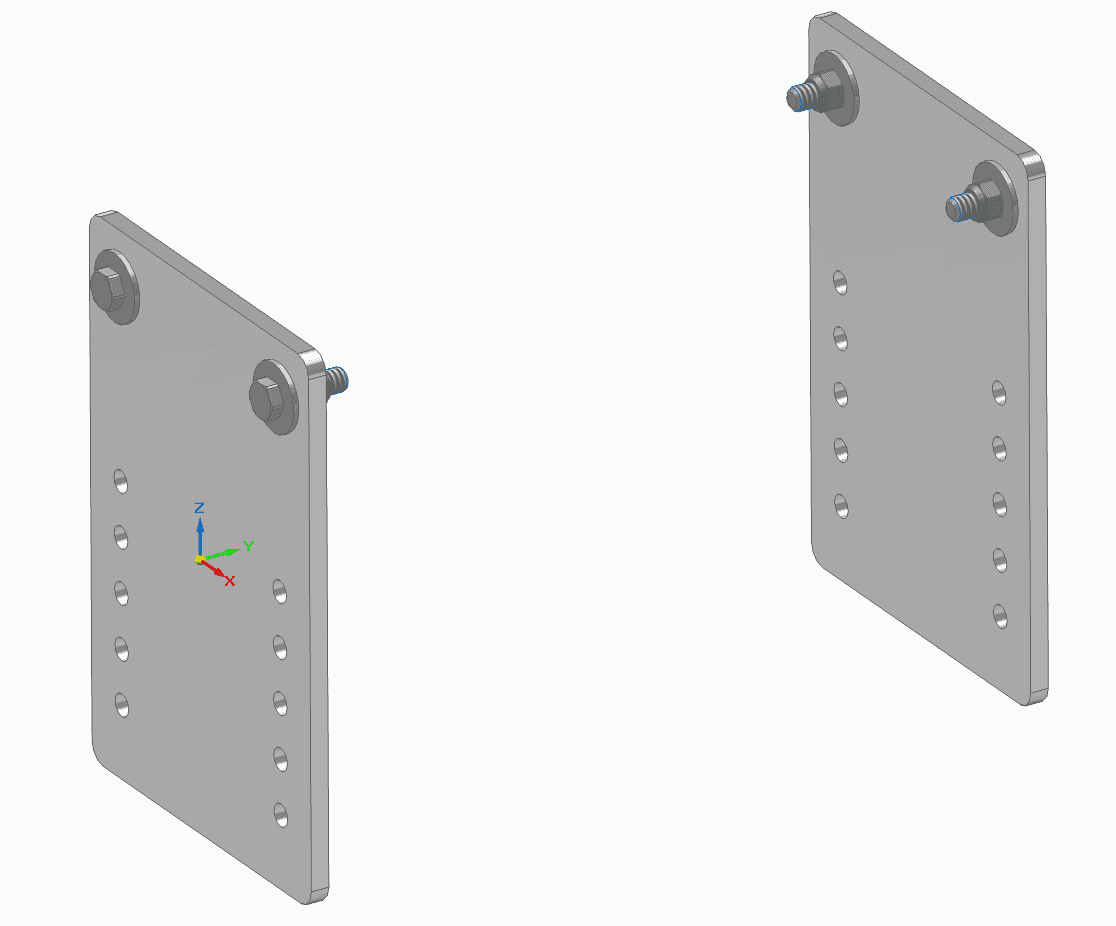 Adapterplaat set lang